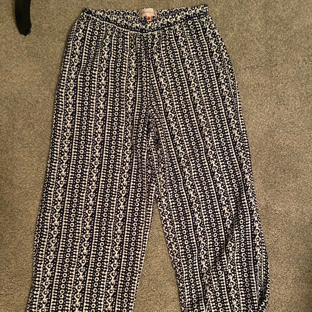 Dark blue pants